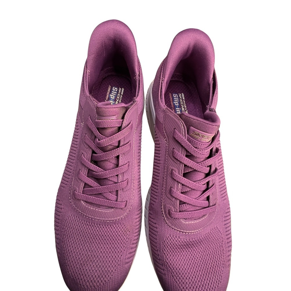 Skechers BOBS Sport Squad Chaos In Color Slip-Ins Pink Sneakers - Size 10 - Picture 7 of 7